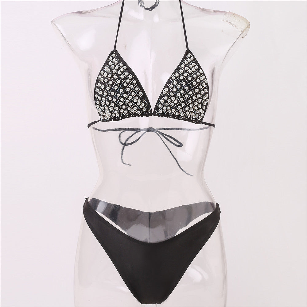 Ladies Glamorous Rhinestone Bikini Mune Fashion