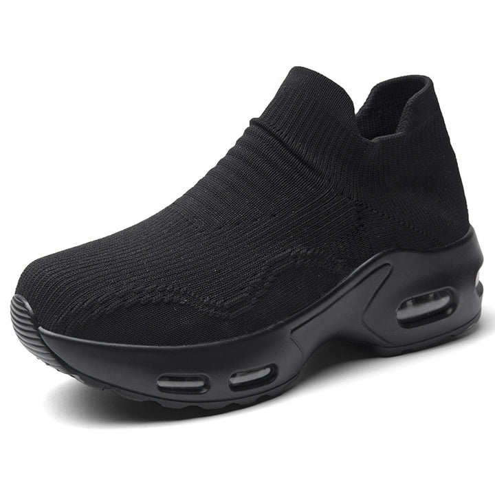 Unisex nan Slip-On comfort sneaker with elastic mesh collar, shock-absorbing hollow chamber sole and slip-resistant outsole Mune Fashion