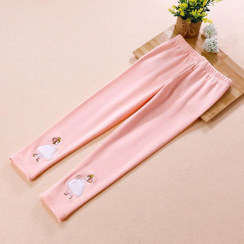 Girls leggings with colorful appliqué design Mune Fashion
