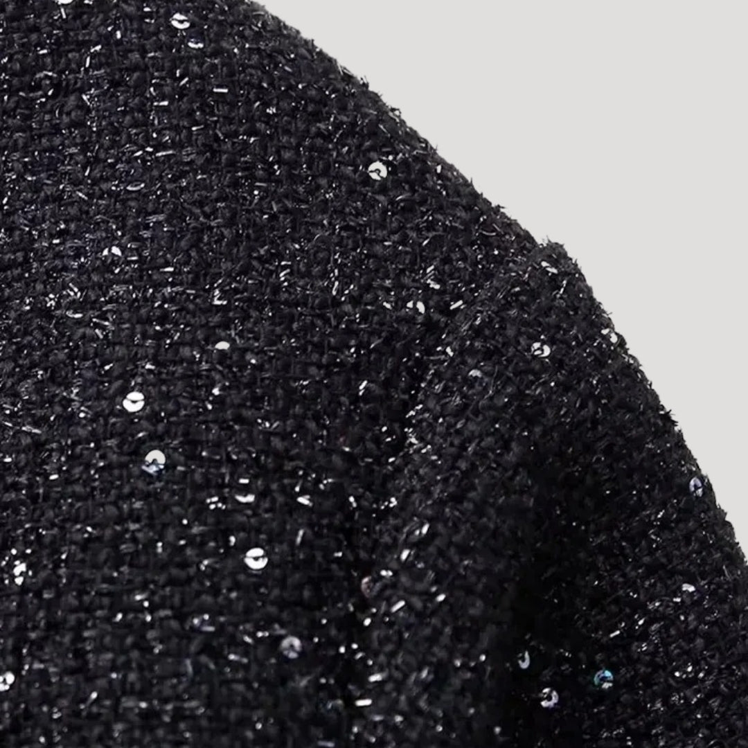 Mune | Women's Sequin Bomber Jacket – Tweed Style