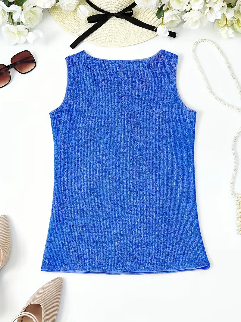 Mune Fashion | Sleeveless Top with Sequins
