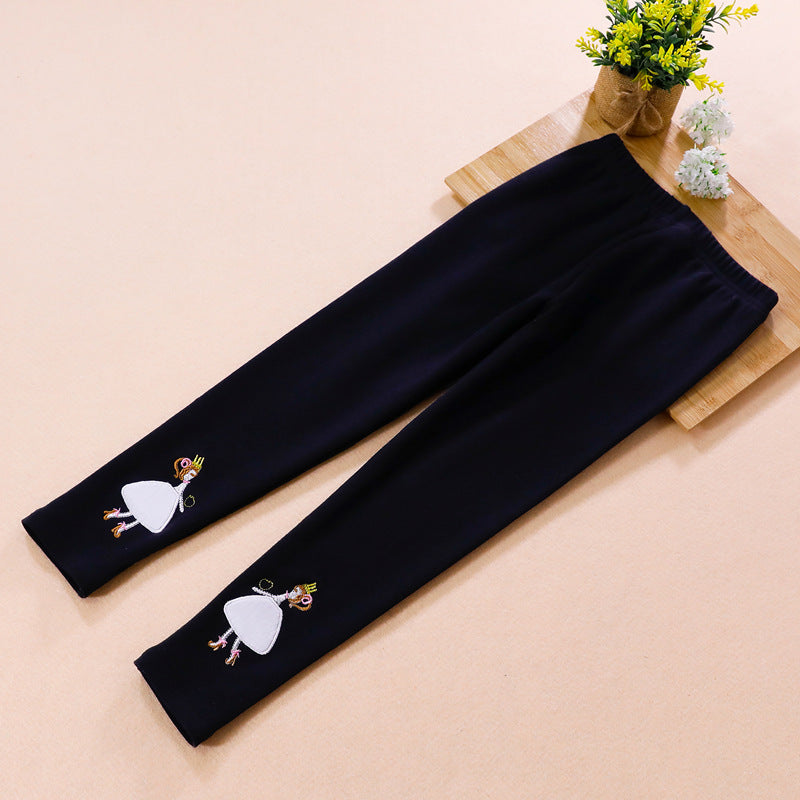 Girls leggings with colorful appliqué design Mune Fashion
