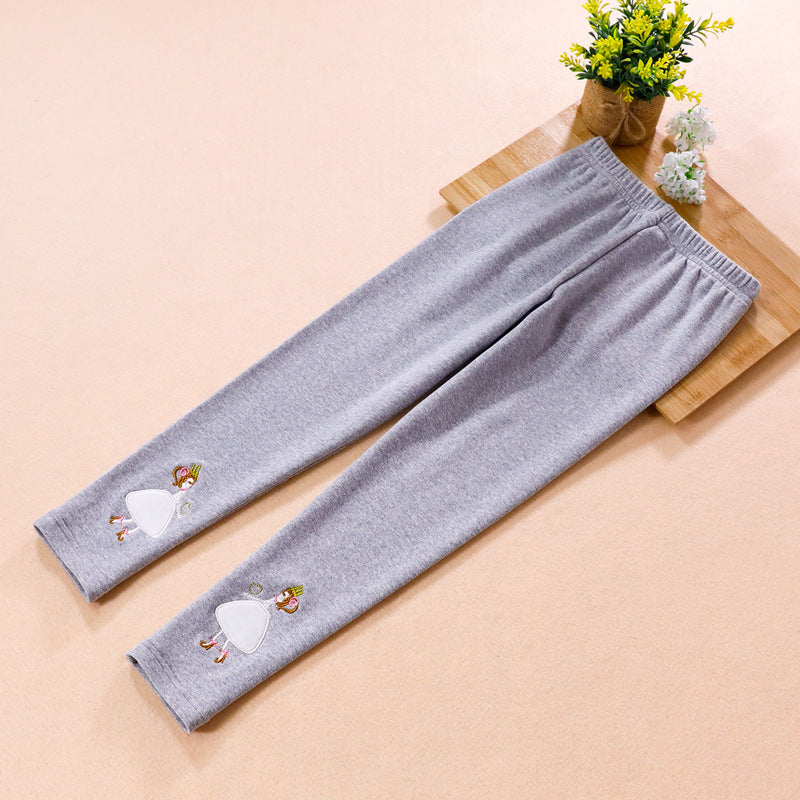 Girls leggings with colorful appliqué design Mune Fashion