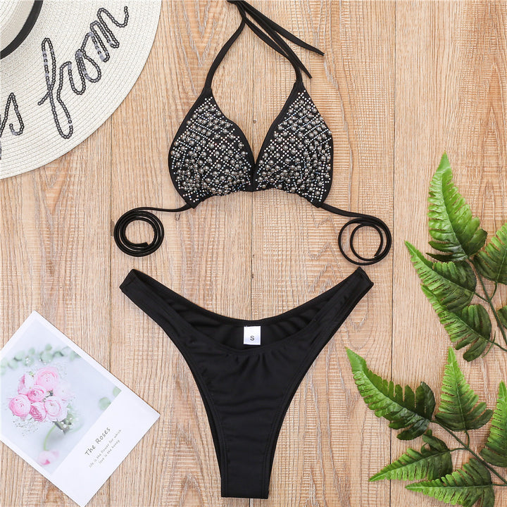 Ladies Glamorous Rhinestone Bikini Mune Fashion