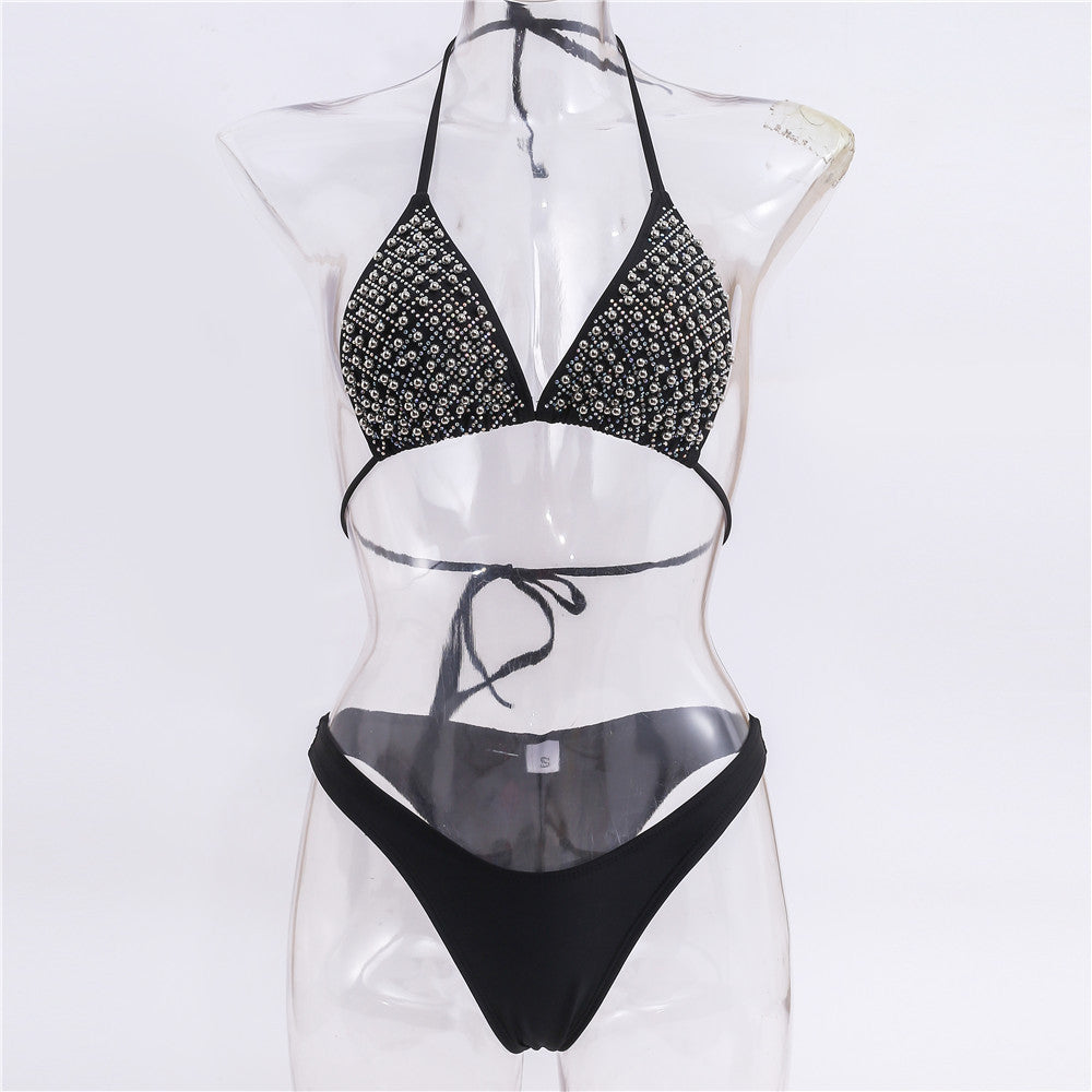 Ladies Glamorous Rhinestone Bikini Mune Fashion