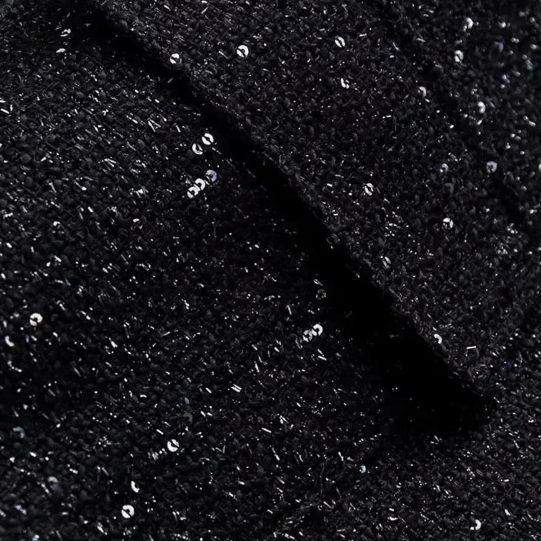 Mune | Women's Sequin Bomber Jacket – Tweed Style