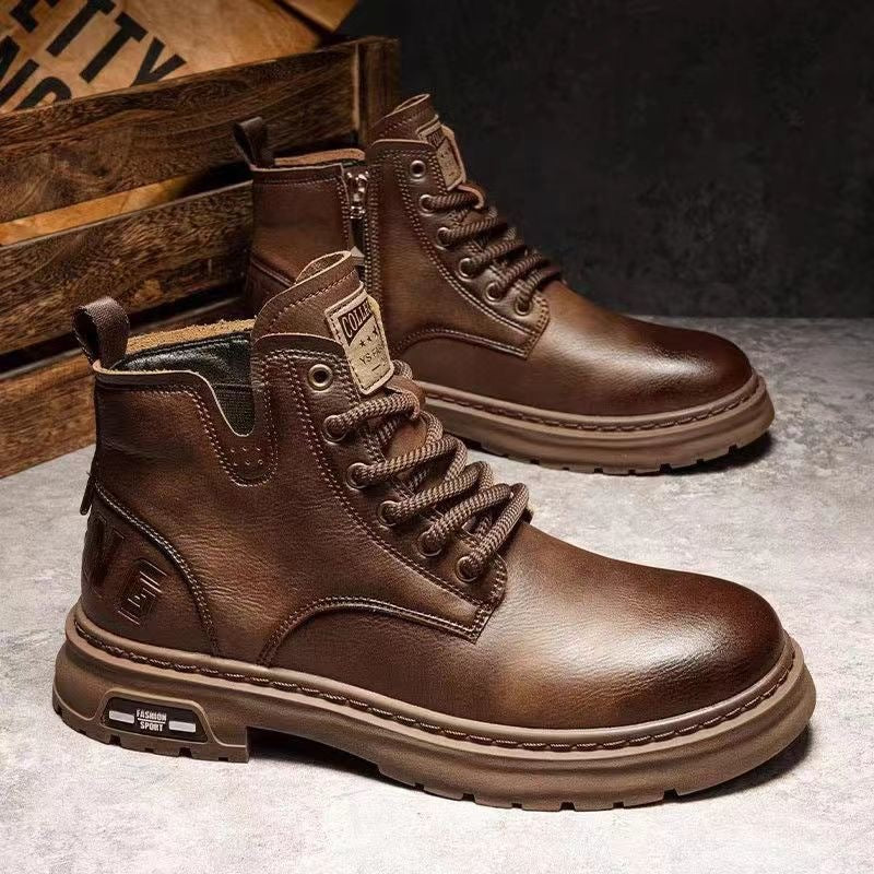 Men's boots, lined, breathable, casual design