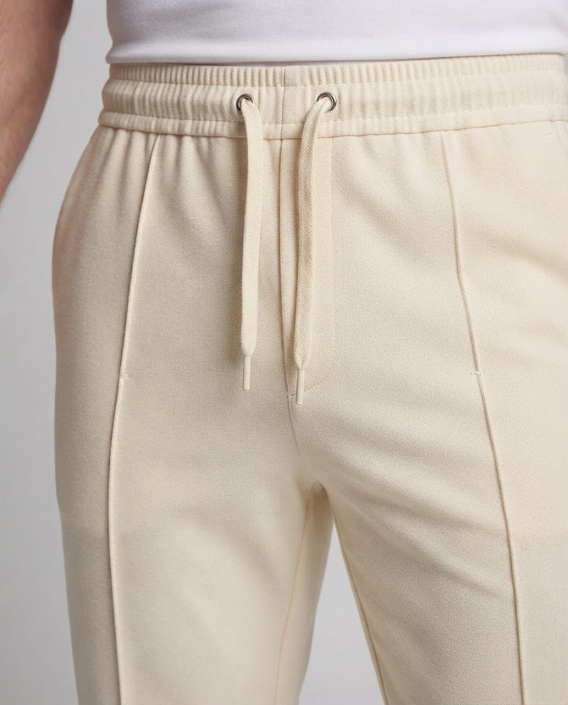 Men's Soft Relaxed-Fit Chino Pants with Drawstring and Pleat Mune Fashion