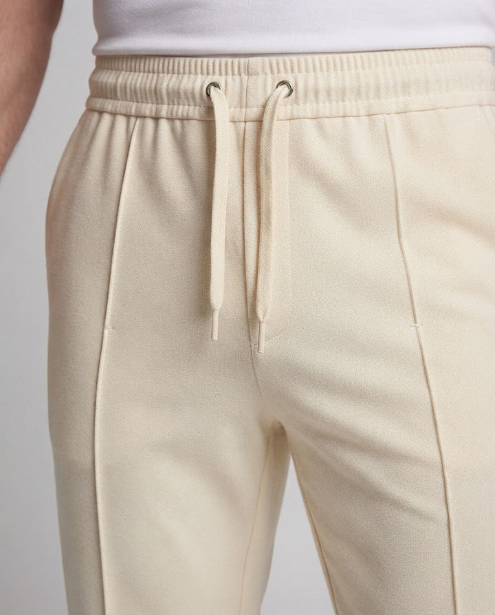 Men's Soft Relaxed-Fit Chino Pants with Drawstring and Pleat Mune Fashion