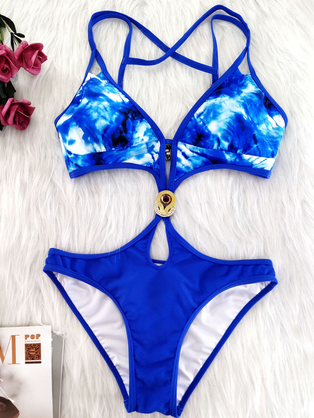 Women's Cut-Out Bikini Set with Sophisticated Strap Details Mune Fashion