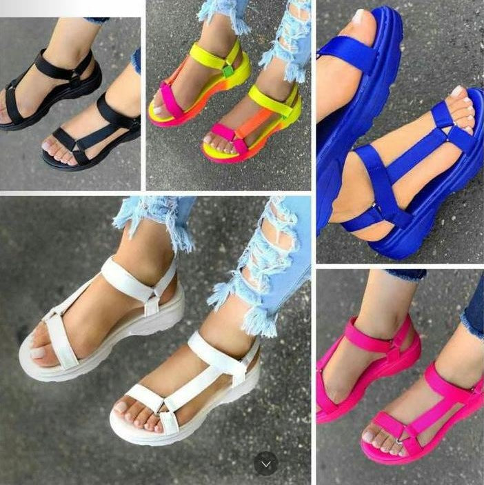 Women's sporty platform sandals with adjustable straps Mune Fashion