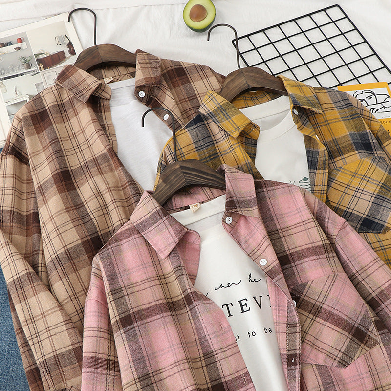 Unisex nan checkered flannel shirt jacket in oversized fit with chest pocket Mune Fashion