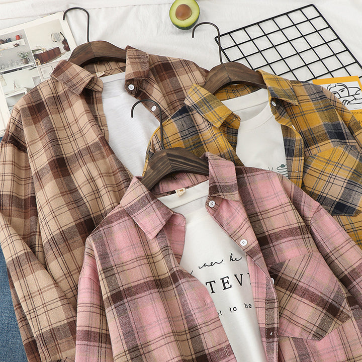 Unisex nan checkered flannel shirt jacket in oversized fit with chest pocket Mune Fashion