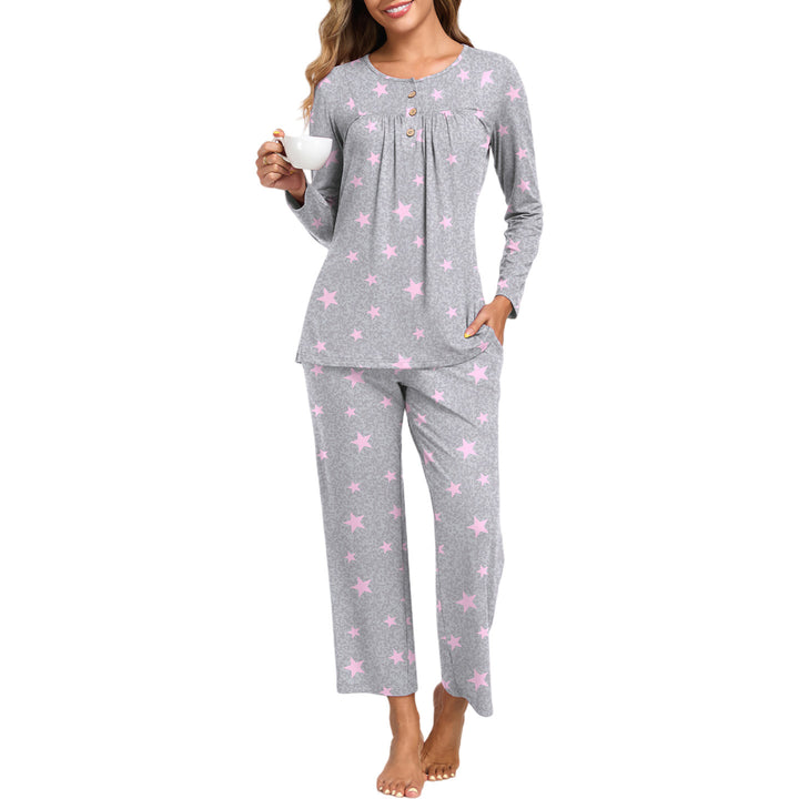 Ladies' Pajama Set, 2-piece, with Pockets