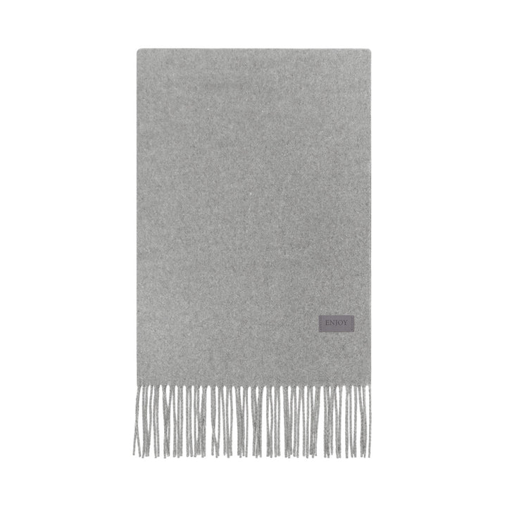 Merino wool blend knitted scarf, 200x35 cm