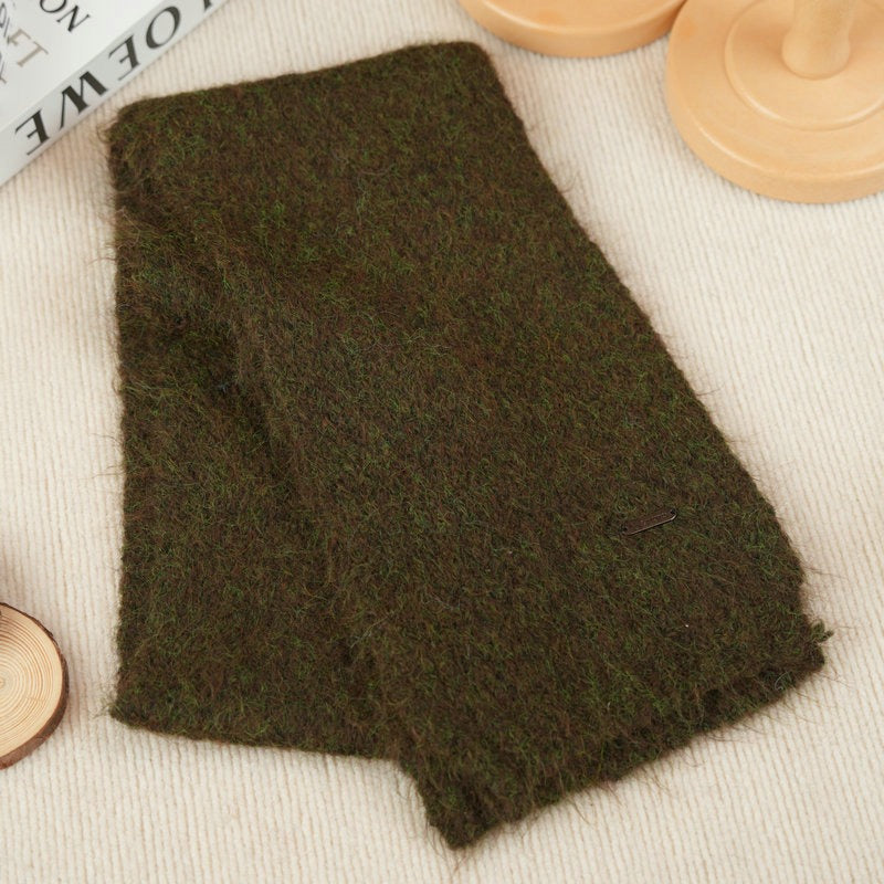 Knitted scarf made of alpaca wool blend, 150x20 cm