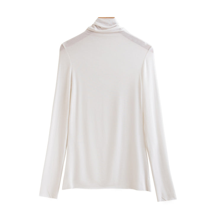 Women's Long Sleeve Shirt with Stand-up Collar, Soft and Comfortable