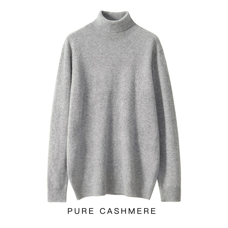 Men's turtleneck sweater made of 100% pure wool