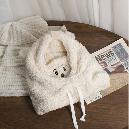 Playful hooded cap with ears