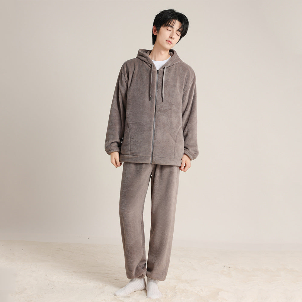 Padded flannel pajamas for couples