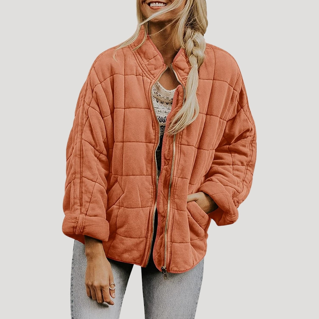 Mune | Women's padded oversized zipper puffer jacket
