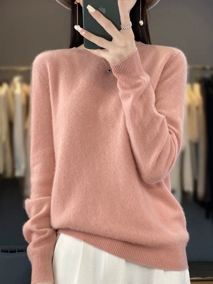 Mune | Cashmere Sweater Women Round Neck Soft and Elegant Knit Sweater