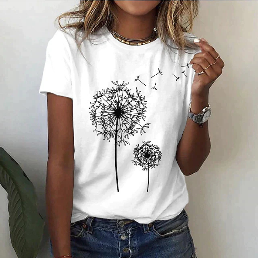 Mune Fashion | T-Shirt with Short Sleeve Printed Casual