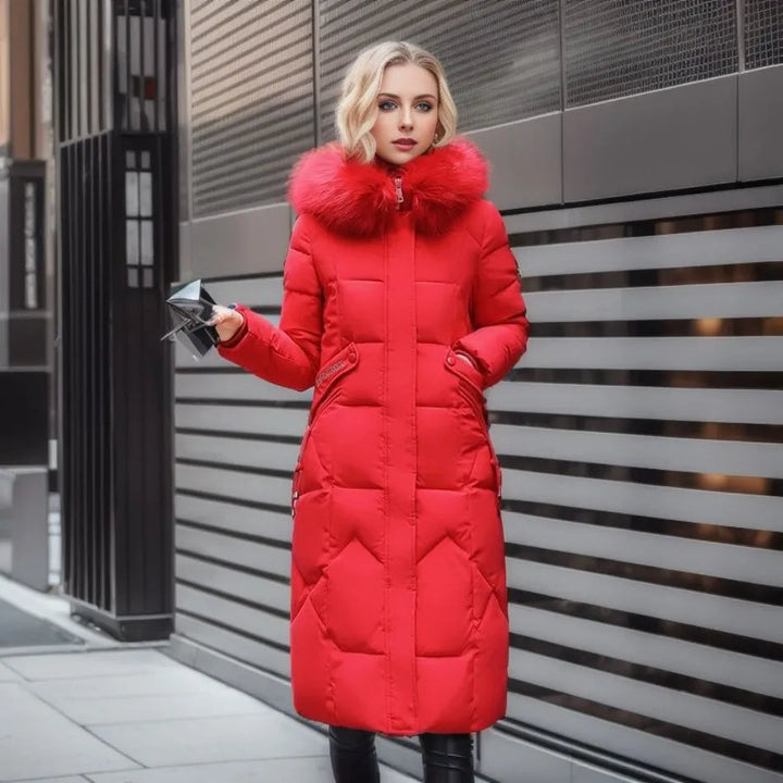 Mune | Long Winter Coat with Fur Hood