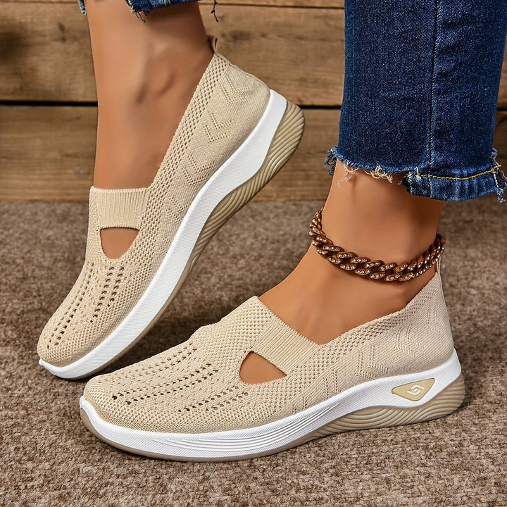 Casual, breathable slip-on sneakers