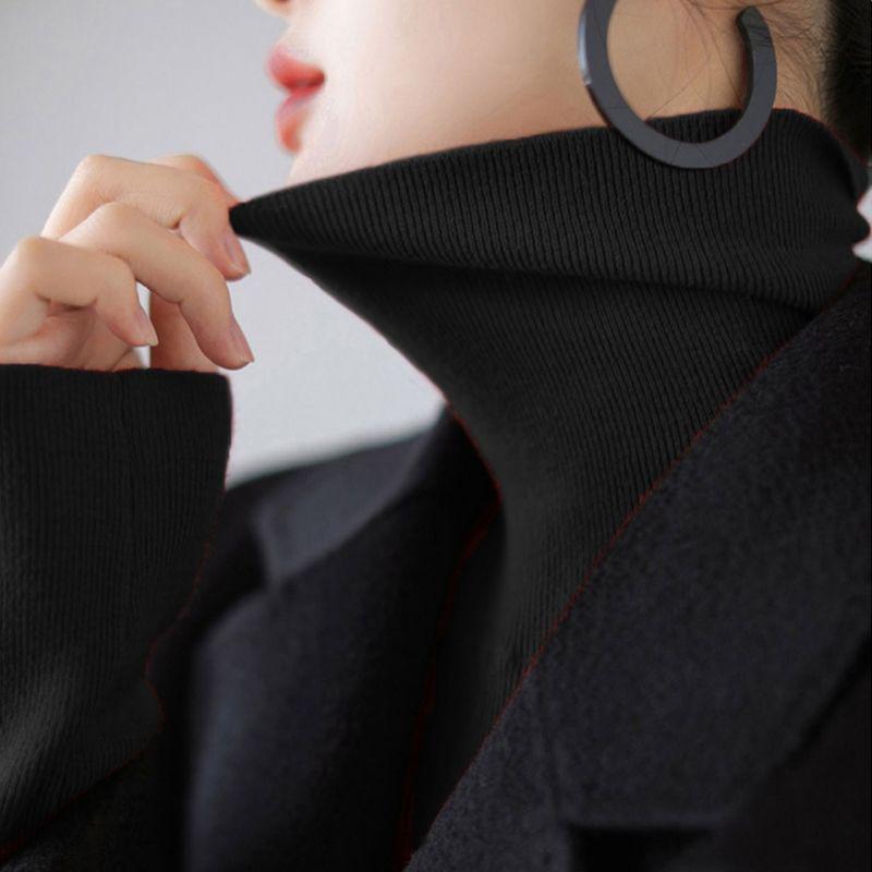 Fitted turtleneck sweater, various colors