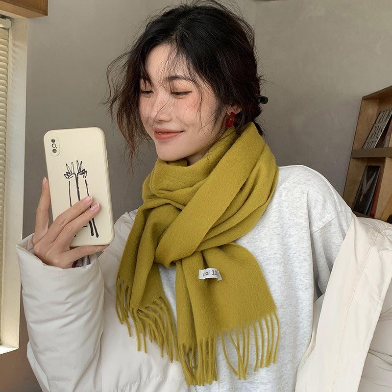 Wool scarf and shoulder wrap, 70x200 cm