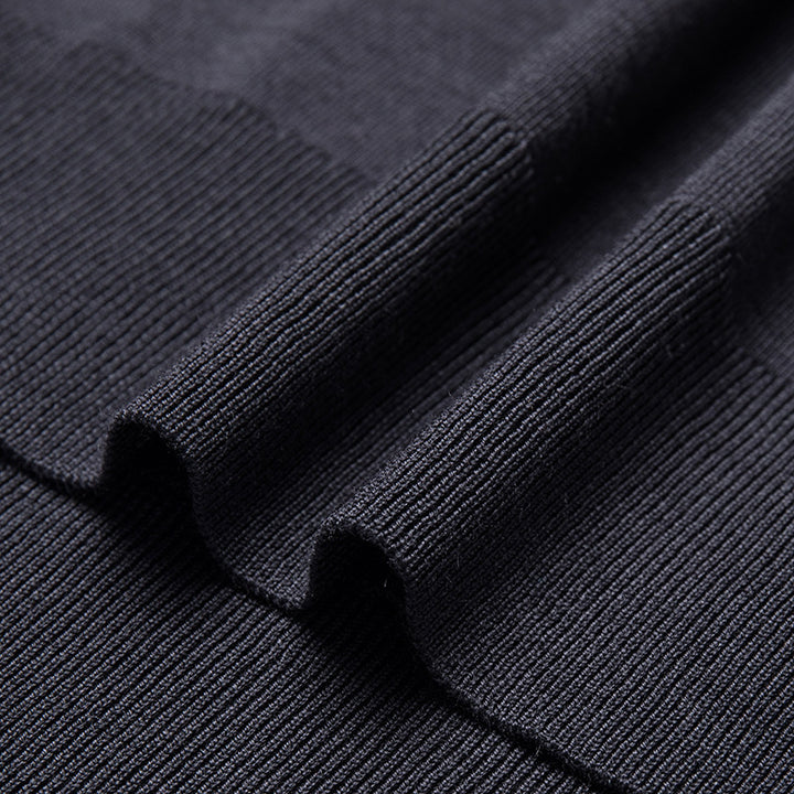 Men's wool pullover, 100% wool, roll neck, machine washable