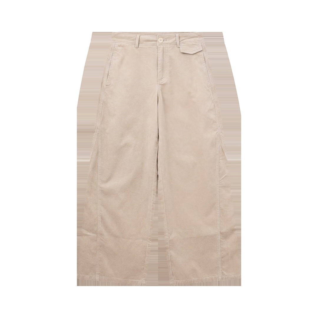 Soft corduroy pants with a brushed surface