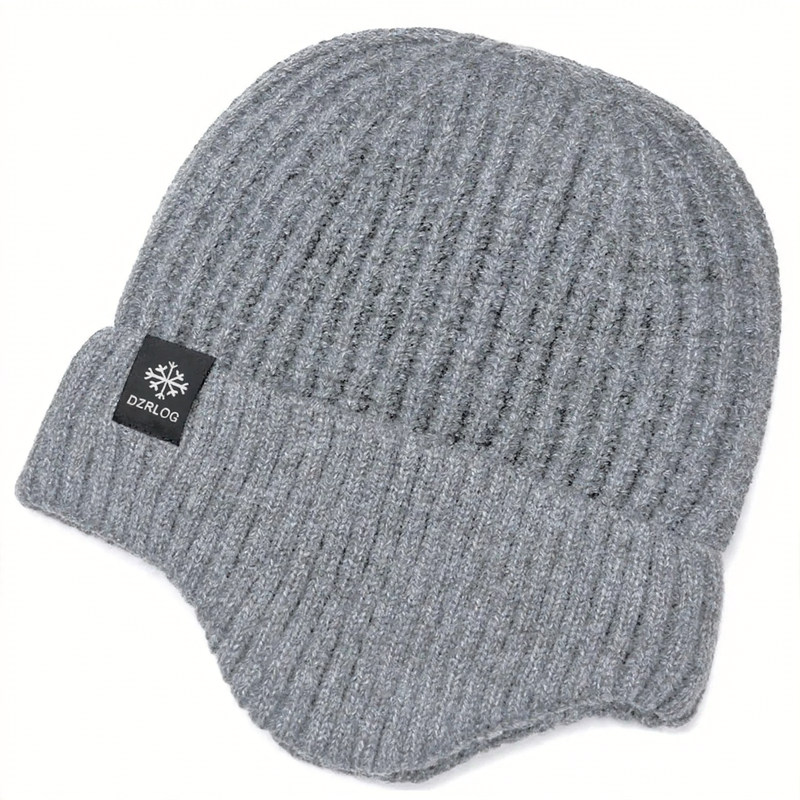 Winter knit hat and scarf set for men