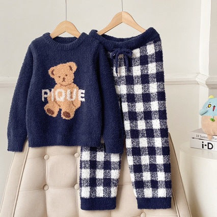 Family Pajama Set, festive bear design