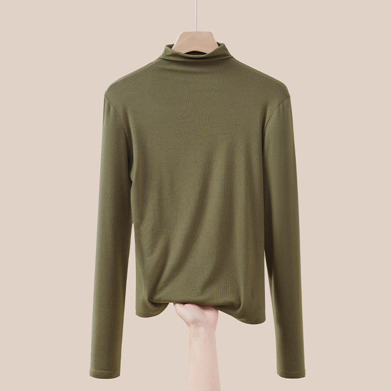 Thinner women's turtleneck sweater, long sleeve, knit