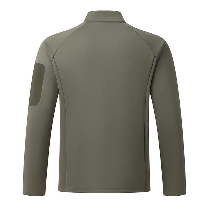 Men's sweatshirt with zipper and stand-up collar
