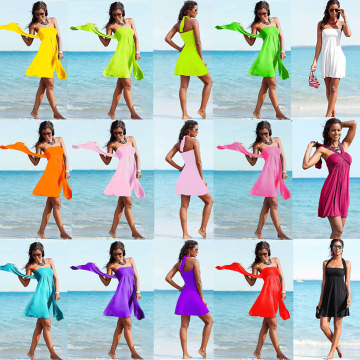 Women's Beach Dress with Variable Wearing Option Mune Fashion