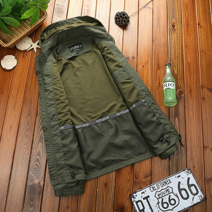 Men's Lightweight Summer Jacket with Removable Hood Mune Fashion