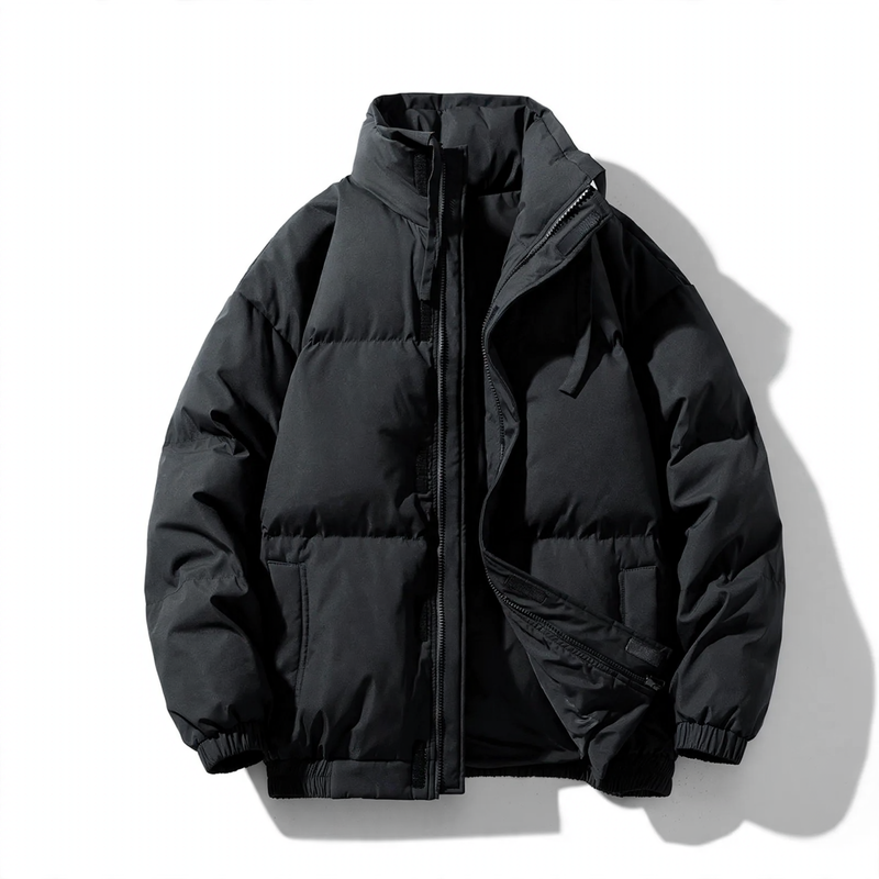 Warm men's down jacket in Korean style