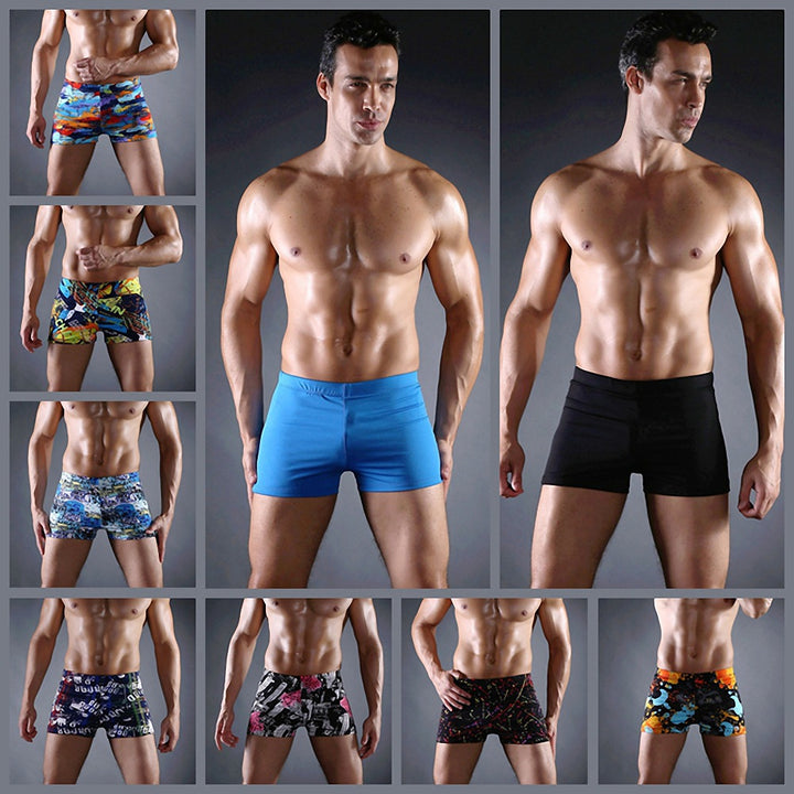 Men's Swim Shorts with Colorful Mosaic Design Mune Fashion