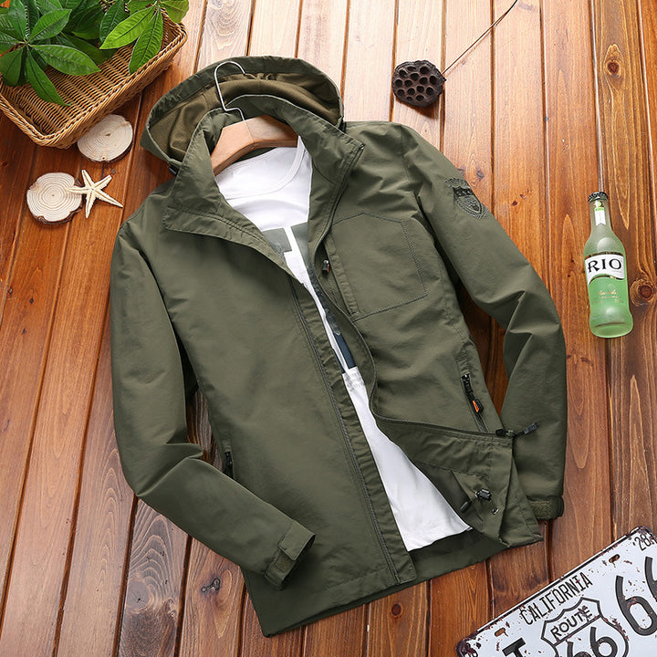 Men's Lightweight Summer Jacket with Removable Hood Mune Fashion