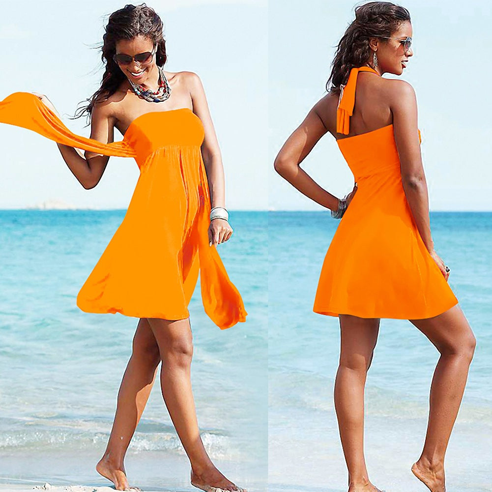 Women's Beach Dress with Variable Wearing Option Mune Fashion