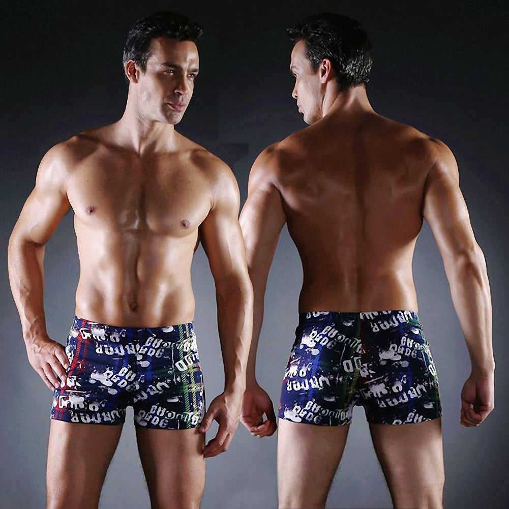 Men's swim shorts with modern color pattern Mune Fashion