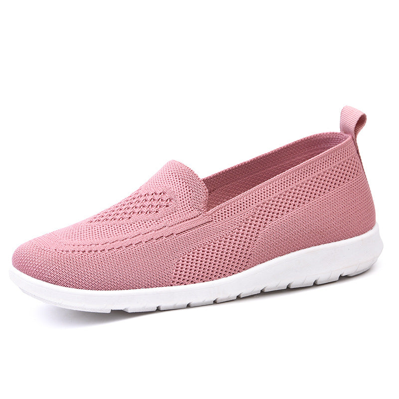Women nan ultra-light knitted slip-on loafer with seamless sock upper, elastic entry, and shock-absorbing EVA sole Mune Fashion