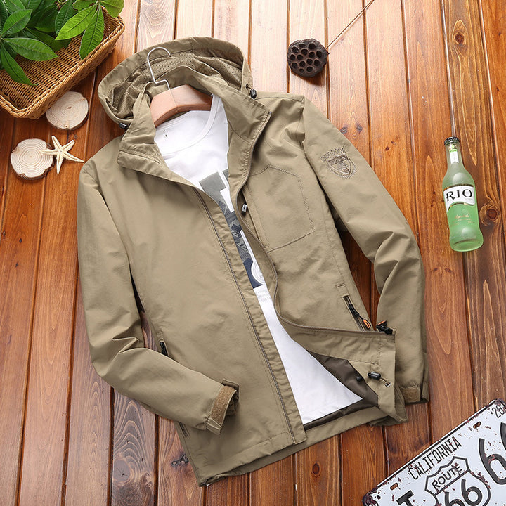 Men's Lightweight Summer Jacket with Removable Hood Mune Fashion