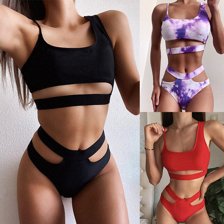 Women's Cut-Out Bikini Set with Fashionable Accents Mune Fashion