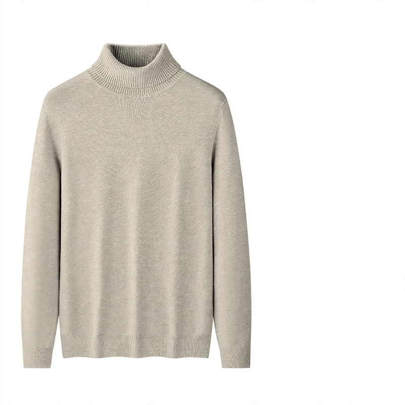 Men's turtleneck sweater, lined