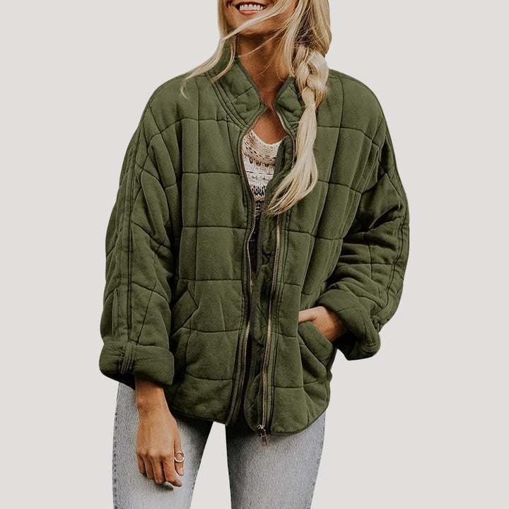 Mune | Women's padded oversized zipper puffer jacket