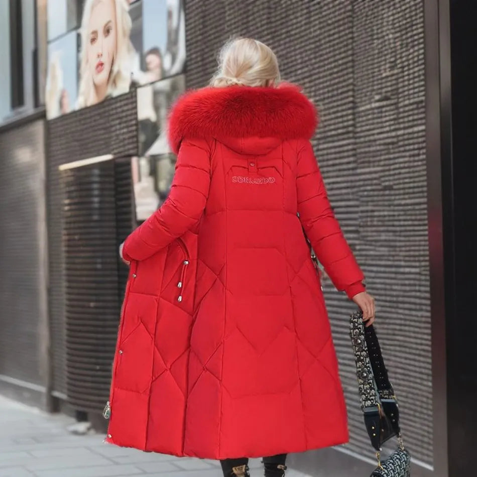 Mune | Long Winter Coat with Fur Hood